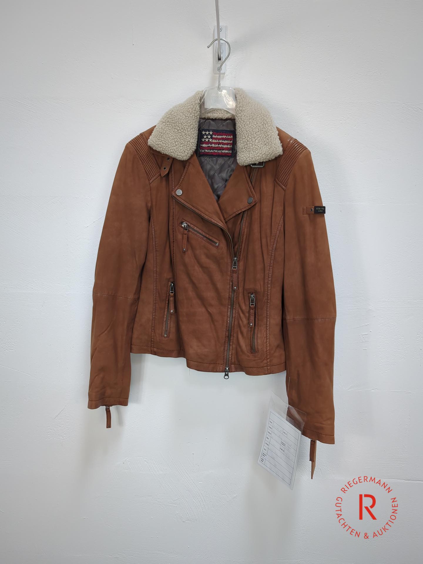 DAMEN LEDERJACKE GRÖSSE 38